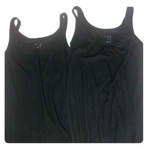 2 black tank tops Size XL